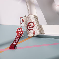 NC-OU012BG   University of Oklahoma Sooners Zip Around Wallet/Wristlet- Beige