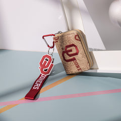 NC-OU012TN University of Oklahoma Sooners Zip Around Wallet/Wristlet- Tan