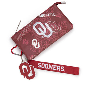 NC-OU013BDY University of Oklahoma Sooners Wallet/Wristlet - Burgundy