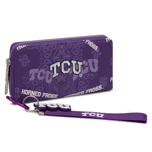 NC-TCU011PP Texas Christian University Horned Frogs Wallet/Wristlet - Purple