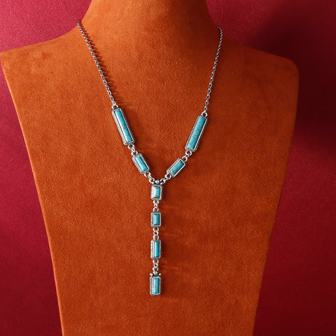 RNS-1017  Rustic Couture's Bohemian Y Shaped Western Necklace