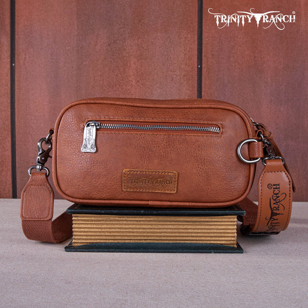 TR165-197 Trinity Ranch Genuine Hair-On Cowhide Triple Zippered