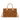 TR214-8802BR Trinity Ranch Floral Tooled Leather Western Satchel Tote Bag - Brown