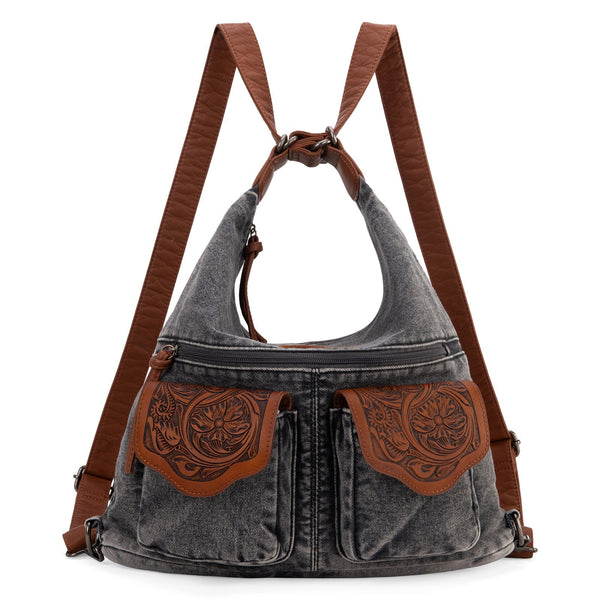 ★TOUT Y EST★ WG Two Way Denim Crossbody Bag Indigo WWP23B1 Jeans bag, denim crossbody bag, zipper bag, u - Folksy