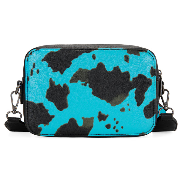 WG133-3003 Wrangler Cow Print Crossbody Purse With Wallet