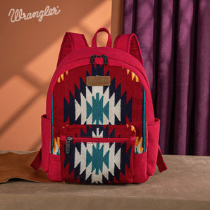 WG174-91153 Wrangler Southwestern Knitted Backpack - Red