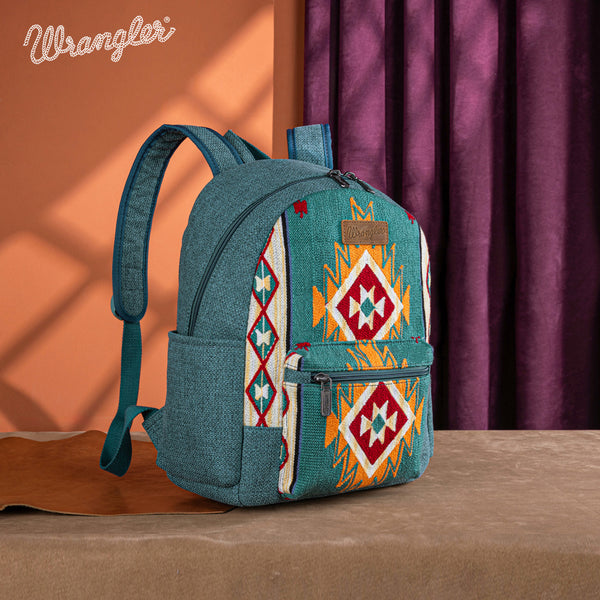 Wrangler Turquoise Southwestern Knitted Backpack *NEW in Package* Wrangler Turquoise Southwestern Knitted Backpack *NEW in  main image 3