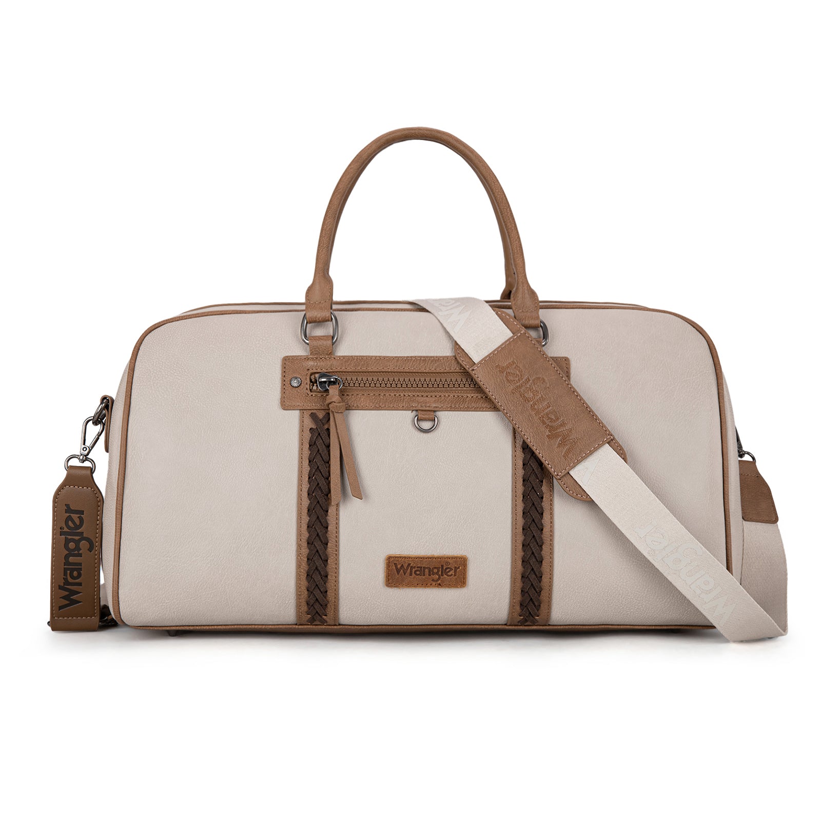 WG185-5110 Wrangler Whipstitch  Collection Duffle Bag -Light Grey