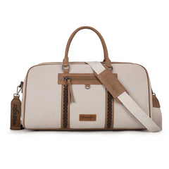 WG185-5110 Wrangler Whipstitch  Collection Duffle Bag -Light Grey