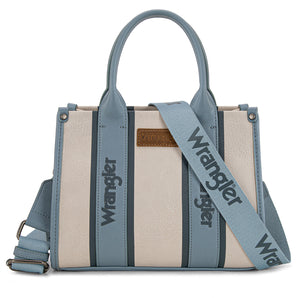 WG208-8120SJN Wrangler Color Block Tote/Crossbody - Jean