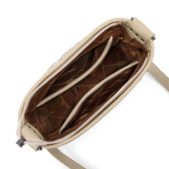 WG213-2003  Wrangler Aztec Distressed Print Dual Sided Print Concealed Carry Crossbody-Tan