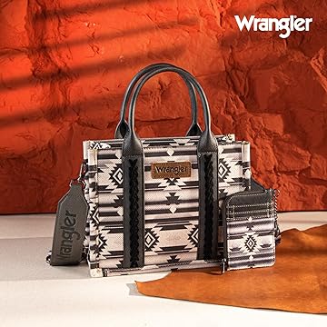 WG2203-8120SW Wrangler Aztec Small Tote/Crossbody and Card Case