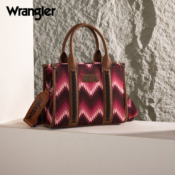 WG2211-8120S Wrangler Southwestern Pattern Dual Sided Print Tote