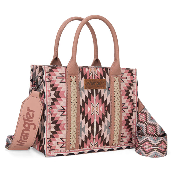 WG2213-8120S Wrangler Southwestern Pattern Dual Sided Print -Tote