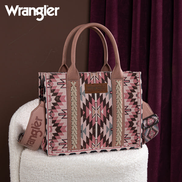 WG2213-8120S Wrangler Southwestern Pattern Dual Sided Print -Tote