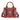 WG261-8866SBDY Wrangler Aztec Print Braided Detail Tote Bag - Burgundy