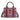 WG261-8866SPP Wrangler Aztec Print Braided Detail Tote Bag - Purple