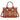 WG261G-8110BR Wrangler Aztec Print Canvas Tote Bag - Brown