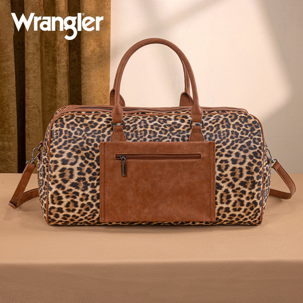 WG262-5110 Wrangler Whipstitch Collection Duffle Bag -Leopard