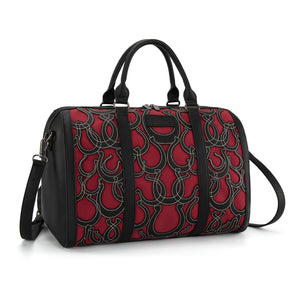 WG292-5110BK Wrangler Horseshoe Cutout Duffle/Crossbody - Black