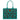 WG292-8110TQ Wrangler Horseshoe Cutout Carry-All Large Tote Bag - Turquoise