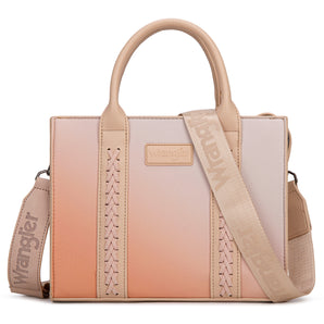 WG308-8120S Wrangler Ombre Western Tote/Crossbody - Brown