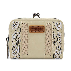 WG-WL-331-116-TN Wrangler Western Paisley Embroidery Wallet - Tan