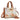 WG438-8120BR Wrangler Floral Print Braided Tote Bag - Brown