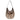 WG444-818CF Wrangler Cow Print Fringe Shoulder Hobo Bag - Coffee