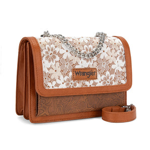 WG-HB-455-2365 Wrangler Chic Lace Chain Shoulder Bag