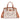 WG-HB-455-8130-BR Wrangler Western Chic Lace with Chain Charm Satchel/Crossbody Bag - Brown