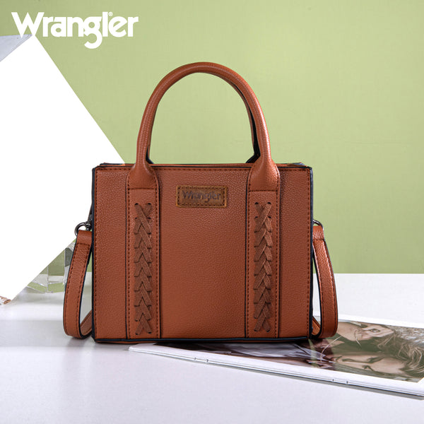 WG70S-8120 Wrangler Whipstitch Mini Tote/Crossbody - Brown