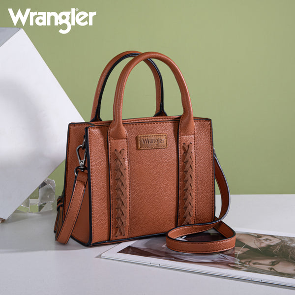 WG70S-8120 Wrangler Whipstitch Mini Tote/Crossbody - Brown