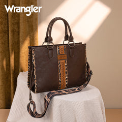 WG83G-8260  Wrangler Whipstitch Small Tote/Crossbody - Coffee