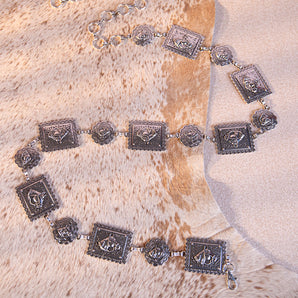 WGB-1007 Wrangler Boho Concho Chain Link Belt