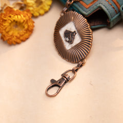 WGB-1008   Wrangler Horse Head Concho Chain Link Belt