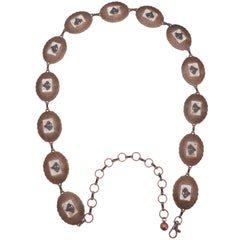 WGB-1008   Wrangler Horse Head Concho Chain Link Belt