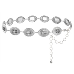 WGB-1008   Wrangler Horse Head Concho Chain Link Belt