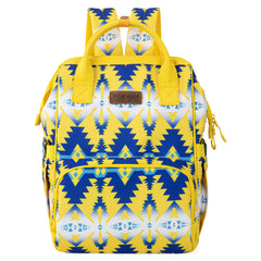 WG2204-9110   Wrangler Aztec Printed Callie Backpack/Diaper Bag-  Yellow