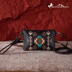MW1245-181 Montana West Embroidered Collection Clutch/Crossbody