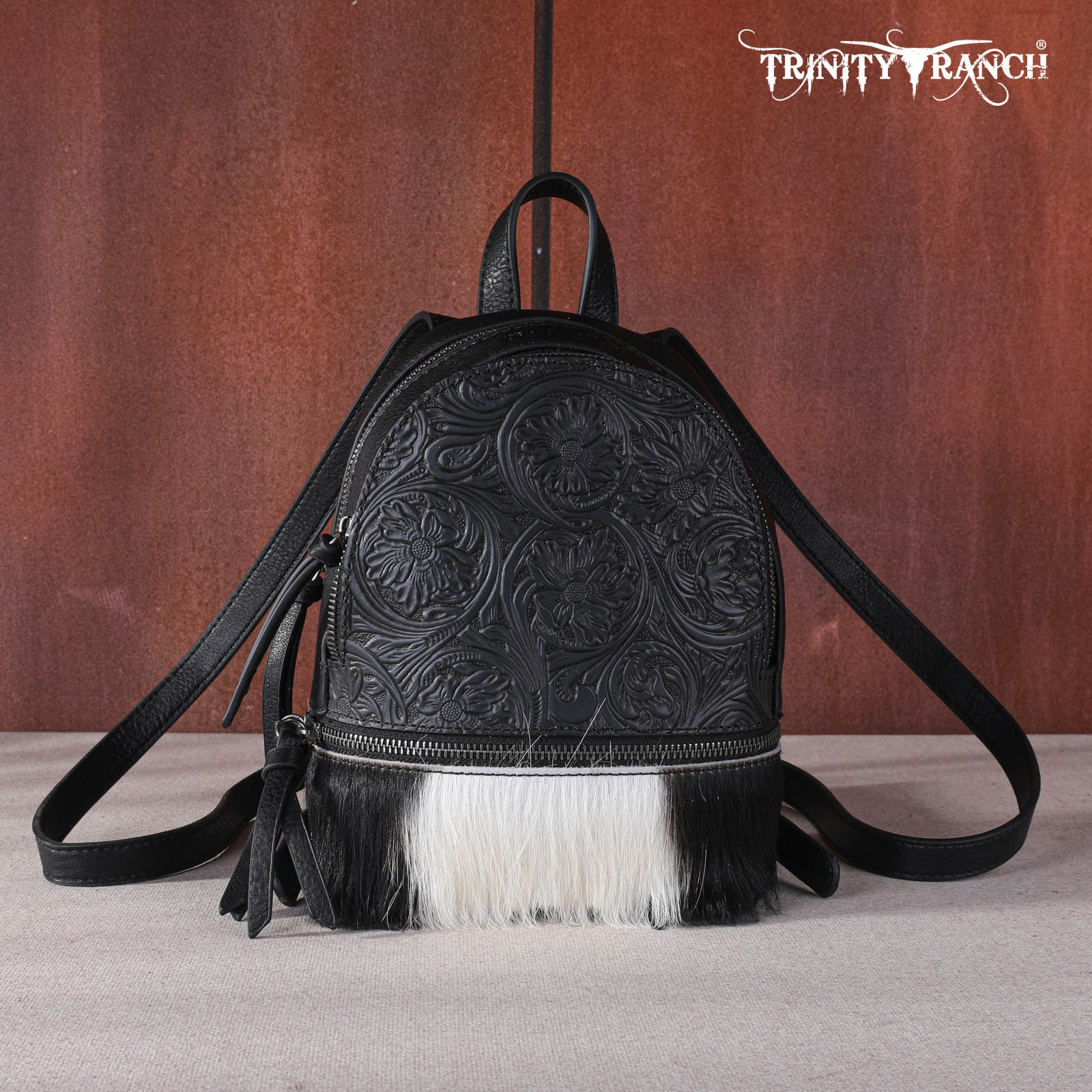 ayssan leather magnolia quilted backpack TR160-9110A Trinity Ranch Hair-On Cowhide Collection Mini Backpack – MONTANA WEST U.S.A