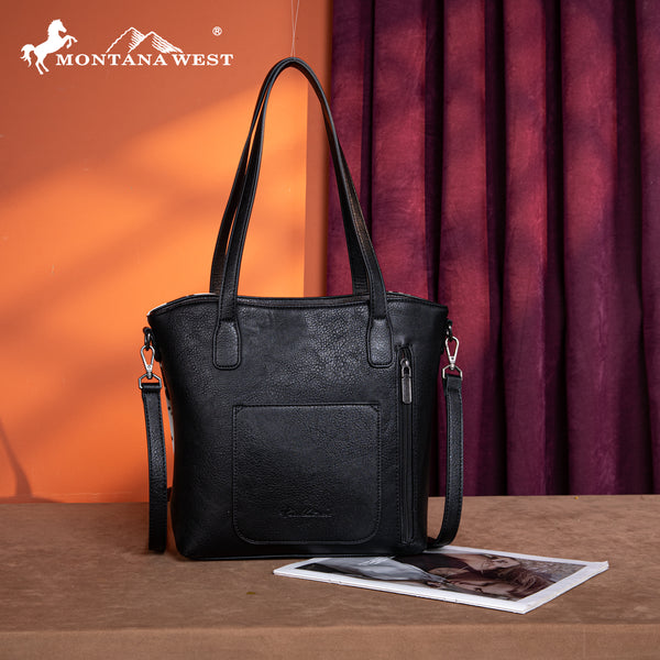 MW1318G-8318 Montana West Tooled Collection Concealed Carry Tote
