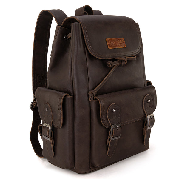 Wrangler - Womens Genuine Leather Backpack
