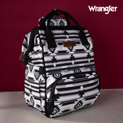 WG2204-9110  Wrangler Aztec Printed Callie Backpack - Black