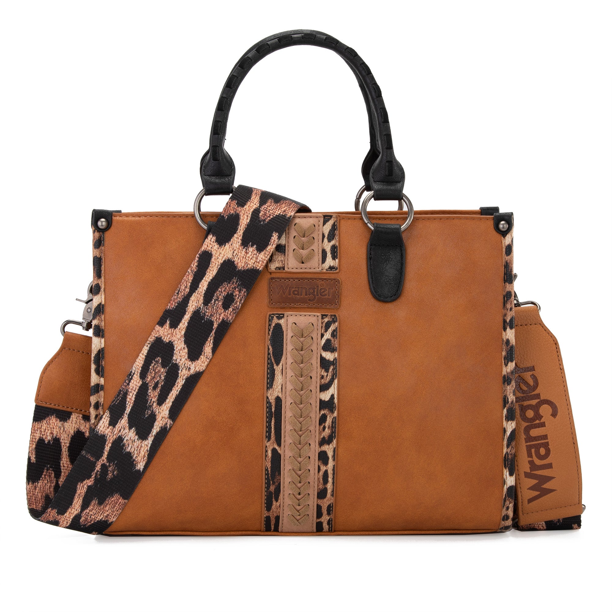 WG83G-8260  Wrangler Whipstitch Tote/Crossbody -Brown