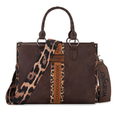WG83G-8260  Wrangler Whipstitch Small Tote/Crossbody - Coffee