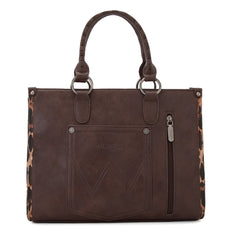 WG83G-8260  Wrangler Whipstitch Small Tote/Crossbody - Coffee