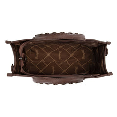 WG83G-8260  Wrangler Whipstitch Small Tote/Crossbody - Coffee