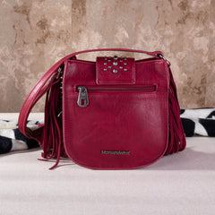 MW1249-8360 Montana West Tooled Collection Concealed Carry Crossbody - Red