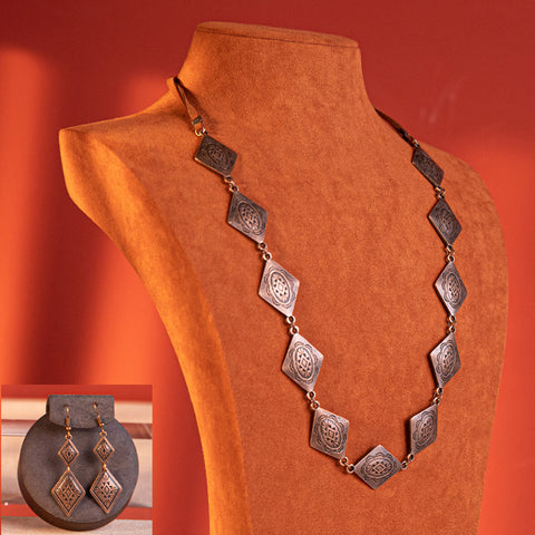 WNS-1020  Wrangler  Jewelry Sets Bohemian Pendant Necklace Earrings
